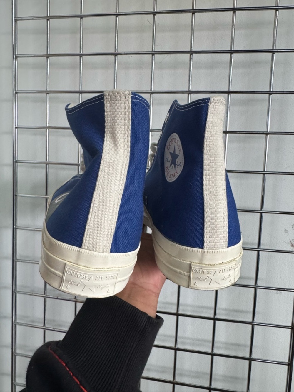 Converse x Comme des Garcons CDG Chuck 70 High Blue Quartz Men 12 Women 14 Heart - Picture 11 of 12